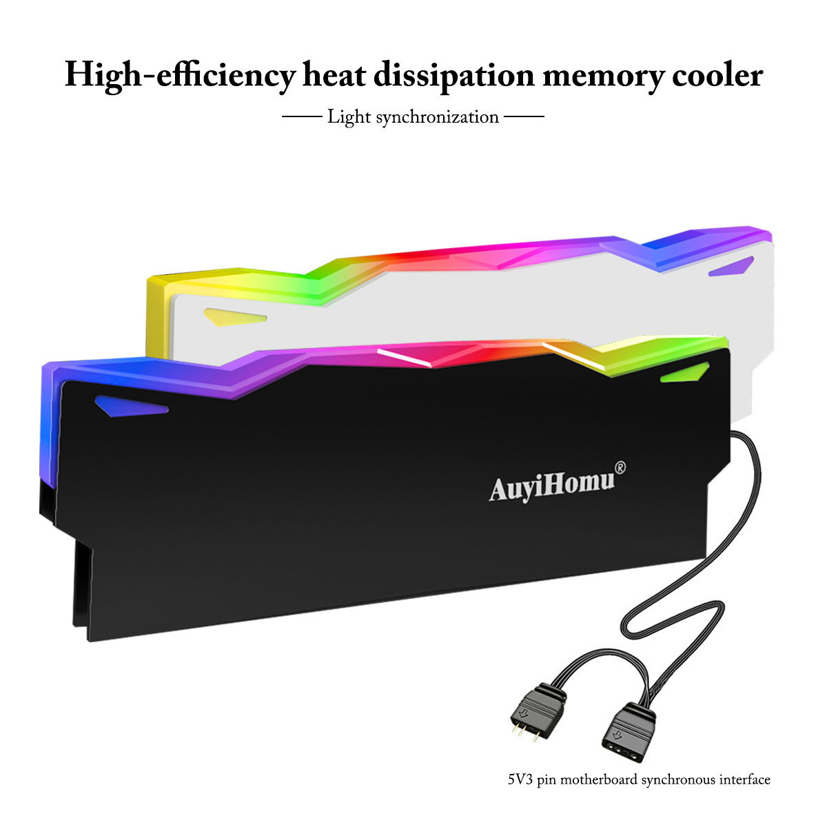 Ddr5 Ram - AuyiHomu RGB Heatsink, Pendingin Memori Sinkronisasi