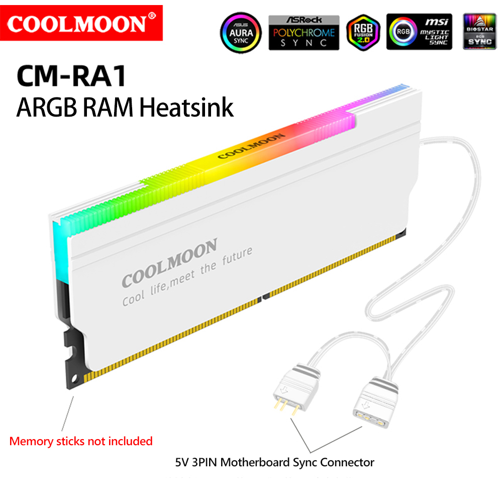 COOLMOON 5V-3PIN ARGB RAM Heat - Ddr5 Ram ulasan dan harga
